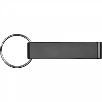 Brelok metalowy otwieracz do butelek ADRIANO - czarny (8232503)