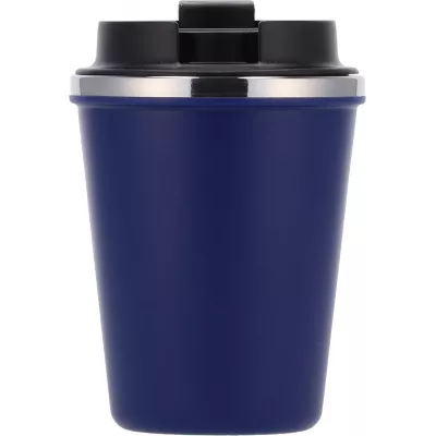 Kubek termiczny 350 ml z powłoką z recyklingu METODY - granatowy (8496244)