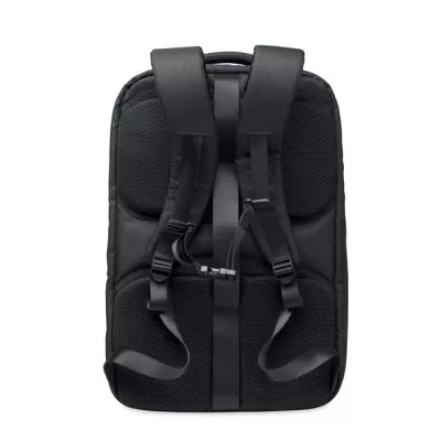 Plecak podróżny na laptop 17" RPET 600D NAMUR - Czarny (MO2738-03)