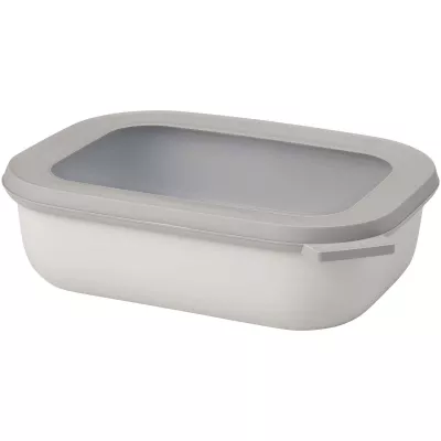 Mepal Cirqula 1000 ml – prostokątna wielofunkcyjna miska - Biały (11319601)