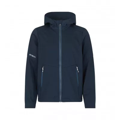 Kurtka dziecięca ID softshell z kapturem 40836 185 g/m² - Navy (40836-NAVY)