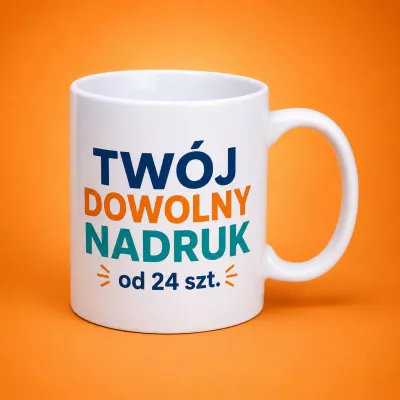 Kubek Tomek Classic biały kubki reklamowe z własnym nadrukiem logo firmy
