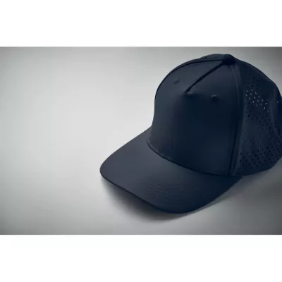 Czapka z daszkiem sportowa 5-panelowa 130 g/m² CAPO - Francuski Granat (MO2543-85)