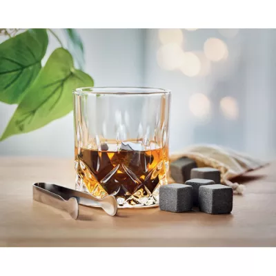 Zestaw do whisky z 2 szklankami 300 ml INVERNESS - Drewna (MO9941-40)