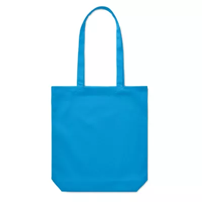 Torba bawełniana na zakupy 270 g/m² RASSA COLOURED - Turkusowy (MO6442-12)
