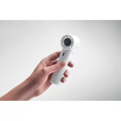 Mini wentylator ręczny z wyświetlaczem 2600 mAh GLACI - Bialy (MO2780-06)