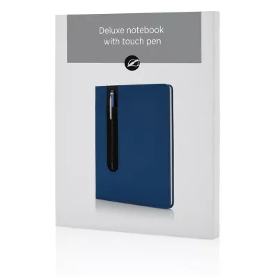 Notatnik A5 Deluxe, touch pen - niebieski (P773.315)