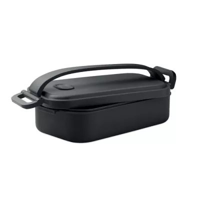 Lunchbox z PP z klamrami 800 ml SARNIE - Czarny (MO2941-03)