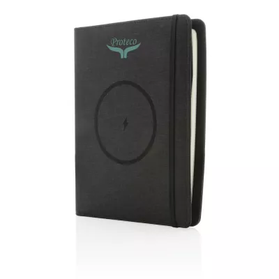 Teczka konferencyjna A5 Air, power bank 5000 mAh - czarny (P774.051)