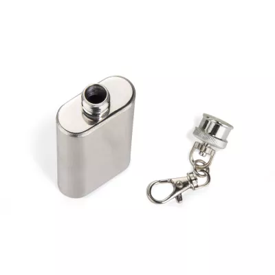 Brelok piersiówka FLASIK 50 ml - srebrny (17923-00)