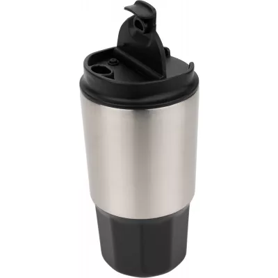 Kubek termiczny stalowy z recyklingu SAINT - JEROME MoLu 500 ml - czarny (483103)