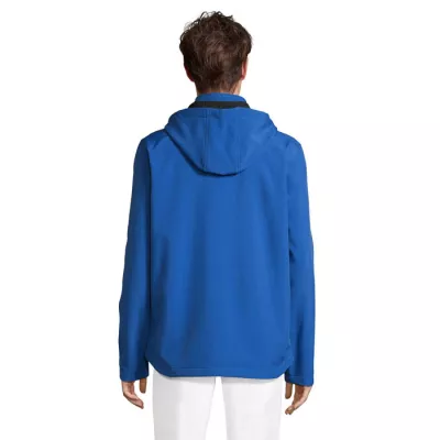 Softshell męski z kapturem Sol's RACE HOODED MEN - Niebieski (S04447-RB)
