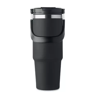 Kubek termiczny ze słomką ze stali 850 ml SUMA HAND - Czarny (MO2561-03)
