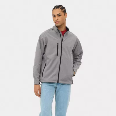 Softshell męski 3-warstwowy 340 g/m² Sol's RELAX - Szary Melanż (S46600-GM)