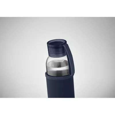 Butelka szklana z recyklingu 500 ml w etui EBOR - Francuski Granat (MO2089-85)