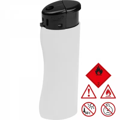 Zapalniczka plastikowa ANATOL - biały (9377706)