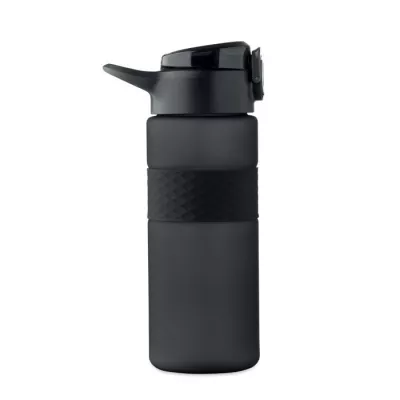 Butelka z RPET ze słomką 700 ml ISJFORDEN - Czarny (MO2755-03)