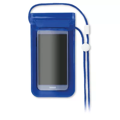 Etui wodoodporne na telefon na sznurku COLOURPOUCH - Przezroczysty Niebieski (MO8782-23)
