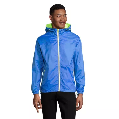 Kurtka wiatrówka unisex z podszewką Sol's SKATE - Royal/Neon Yellow (S01171-DZ)