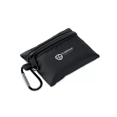 Apteczka kompaktowa w etui z RPET CAREONE - Czarny (MO2819-03)