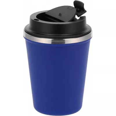 Kubek termiczny 350 ml z powłoką z recyklingu METODY - niebieski (8496204)