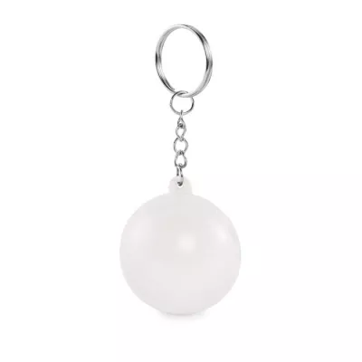 Brelok antystresowy kula z PU CIRKELY - Bialy (MO2454-06)