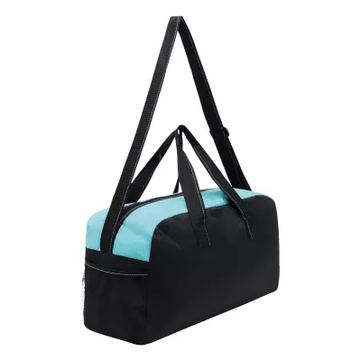 Sportowa torba FITNESS - czarny, turkusowy (56-0808556)
