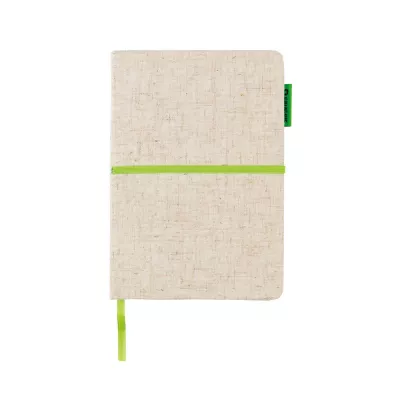 Notatnik A5 z juty - zielony, zielony (P773.943)