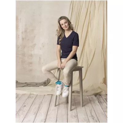 Damski T-shirt organiczny Kawartha z krótkim rękawem - Granatowy (38017-navy)