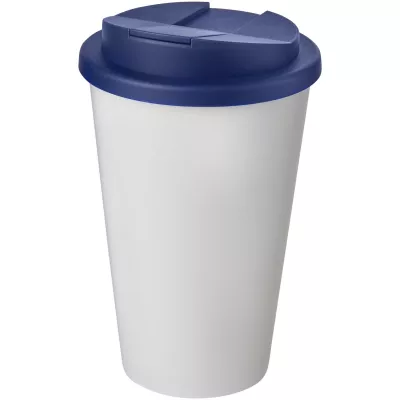 Americano® 350 ml tumbler with spill-proof lid - Biały-Niebieski (21069501)