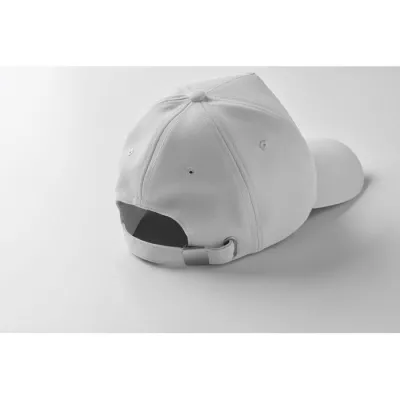 Czapka z daszkiem 5-panelowa RPET 210 g/m² SENGA - Bialy (MO6831-06)
