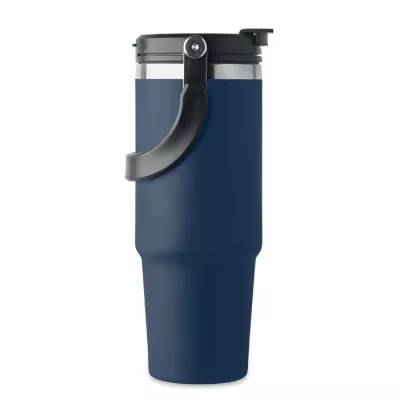 Kubek termiczny ze słomką ze stali 850 ml SUMA HAND - Francuski Granat (MO2561-85)