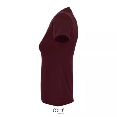 Koszulka damska 190 g/m² Sol's IMPERIAL WOMEN - Burgundy (S11502-BG)