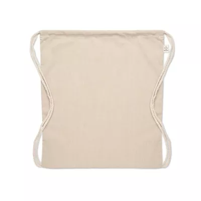 Worek ze sznurkiem z recyklingu 140 g/m² CABETRI - Bezowy (MO2401-13)