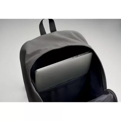 Plecak na laptop 15" z recyklingu 450 g/m² LEIRUR - Kamienny Szary (MO2391-15)
