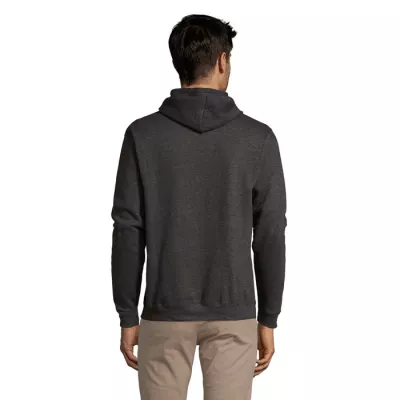 Bluza unisex z kapturem 280 g/m² Sol's SNAKE - Charcoal Melange (S47101-CE)