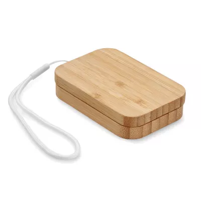 Ładowarka bezprzewodowa 15W z kablem 3 w 1 CHARGOO - Drewna (MO2450-40)