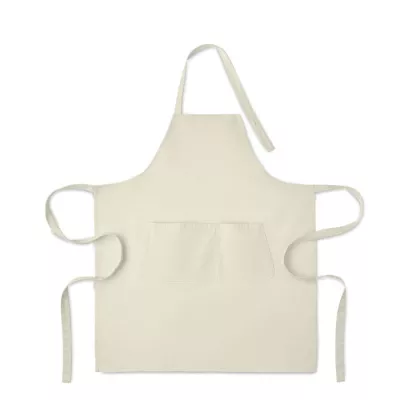 Fartuch z bawełny organicznej 240 g/m² GAMMA - Zgaszona Biel (MO2249-43)