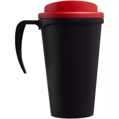 Kubek termiczny z serii Americano® Grande o pojemności 350 ml - Czarny-Czerwony (21000415)