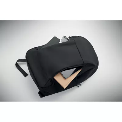 Plecak na laptop 15" z PU z ukrytą komorą KOROVIN - Czarny (MO2684-03)