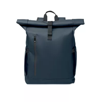 Plecak rolltop na laptop RPET 600D BANGKOK ROLL - Niebieski (MO2643-04)