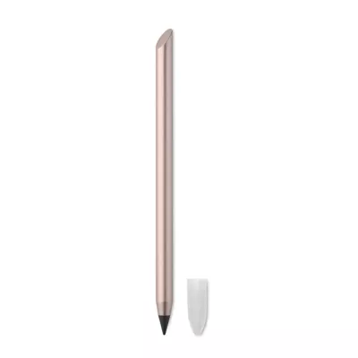 Długopis bezatramentowy z aluminium PENEVER - Bezowy/Czerwony (MO2354-95)