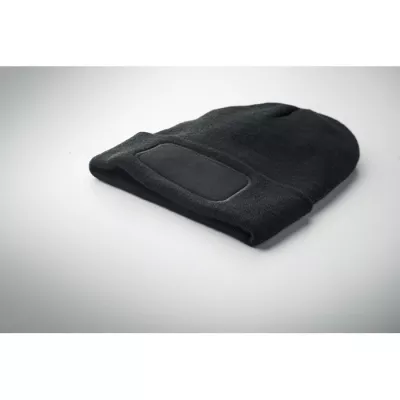 Czapka zimowa unisex z dzianiny RPET CAPNIT - Czarny (MO2359-03)