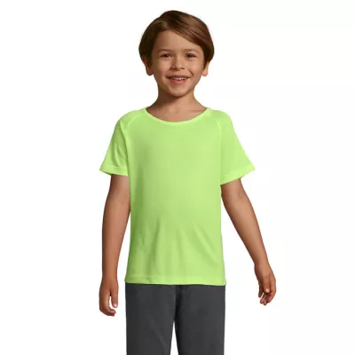 Koszulka sportowa dziecięca 140 g/m² Sol's SPORTY KIDS - Neon Yellow (S01166-NE)