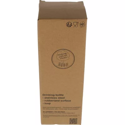 Butelka stalowa soft touch OSTRAVA 750 ml - czerwony (496805)