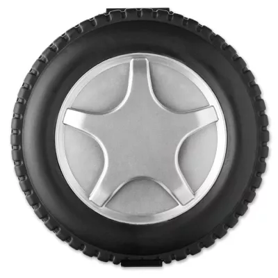 Zestaw narzędzi 25 elementów w etui-oponie RUEDA TOOL - Czarny (MO8471-03)