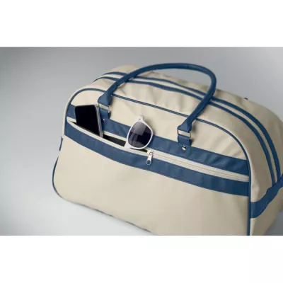 Torba sportowa z PU 21,5 l NOSTALGIC - Bezowy (MO2987-13)