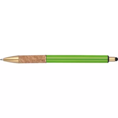 Długopis metalowy touch pen CAPRI - jasnozielony (369029)