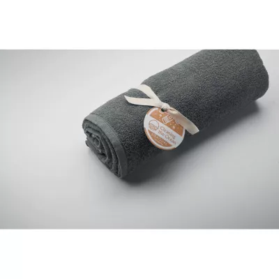 Ręcznik żakardowy SEAQUAL® 70x140 cm 500 g/m² SAND - Szary (MO2059-07)