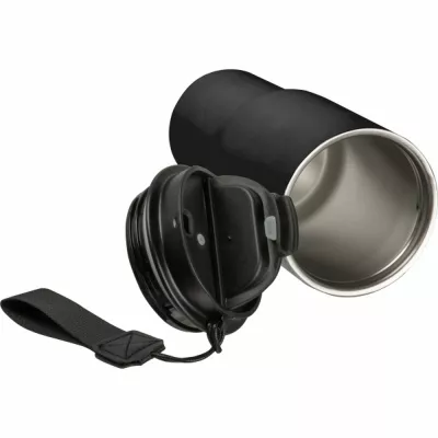 Kubek termiczny 550 ml z podwójnymi ściankami ze stali - czarny (8523903)